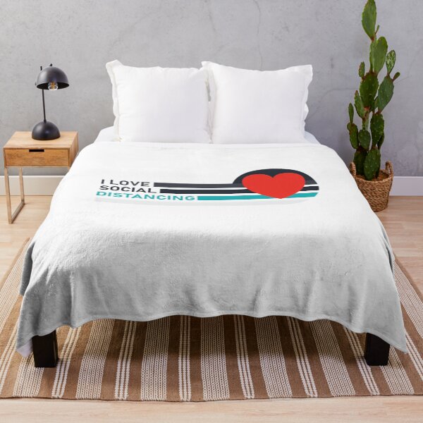 Item preview, colored I love social distancing funny T-Shirt designed and sold by thehafdesigner.