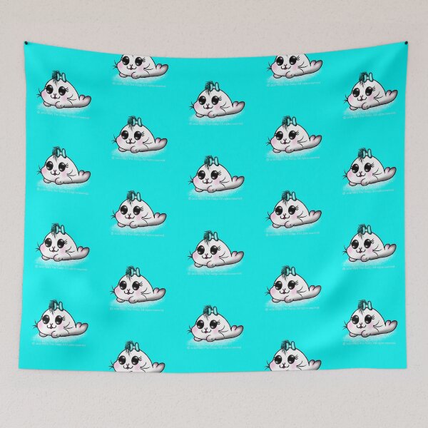 Item preview, Snowball - cute punk seal designed and sold by Mary The Vamp.