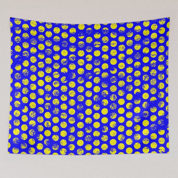 Item preview, Blue and yellow spots designed and sold by piedaydesigns.