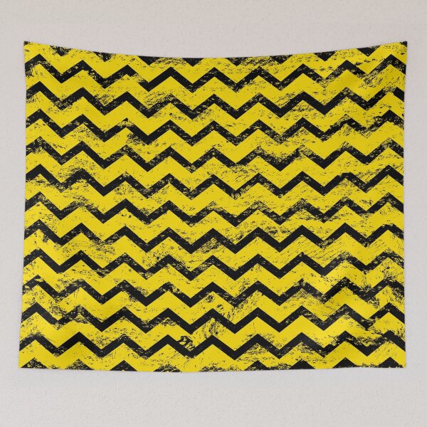 Item preview, Black and yellow chevron designed and sold by piedaydesigns.