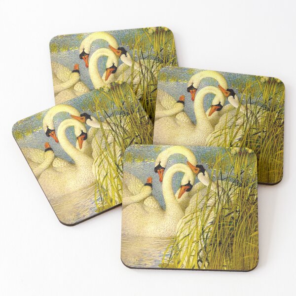Item preview, SWANS; A Vintage Painting Print designed and sold by posterbobs.