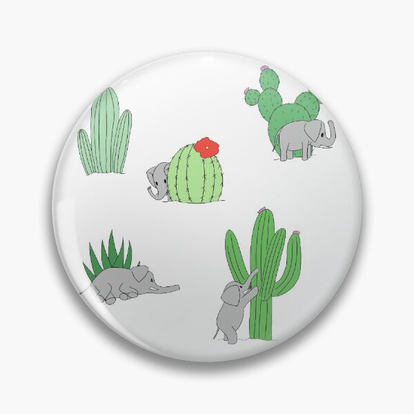 Item preview, Elephants and Cacti designed and sold by Sourbraaten.