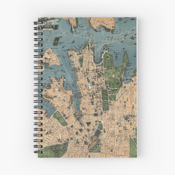 Item preview, Vintage Map of Sydney Australia (1922) designed and sold by BravuraMedia.