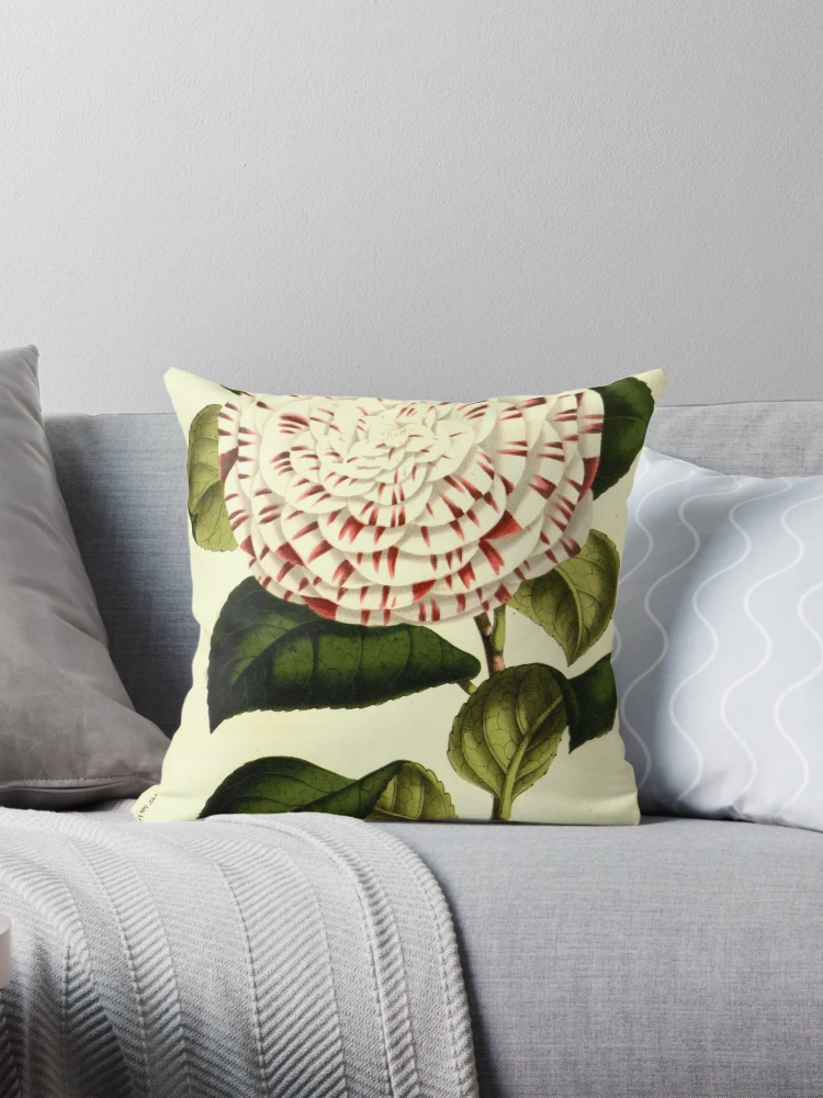 Aperçu 1 sur 4. Coussin avec l'œuvre Flore des serres et des... créée et vendue par Rodeoclash.
