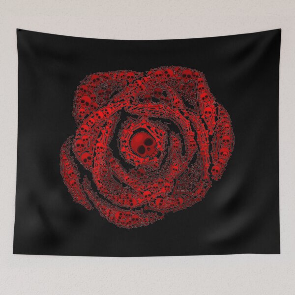 Item preview, Red Rose of Skulls designed and sold by stlgirlygirl.