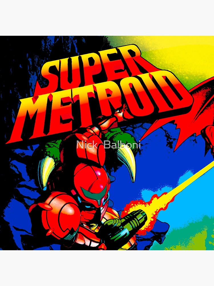 Super Metroid Retro Game Cover