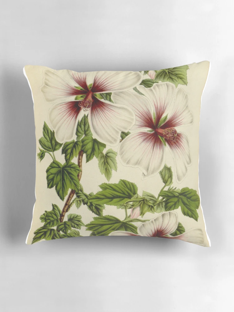 Aperçu 3 sur 4. Coussin avec l'œuvre Flore des serres et des... créée et vendue par Rodeoclash.