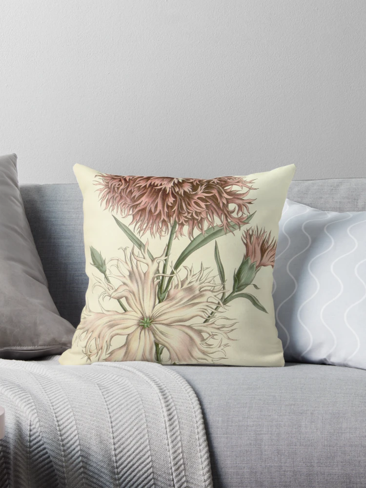 Aperçu 1 sur 4. Coussin avec l'œuvre Flore des serres et des... créée et vendue par Rodeoclash.