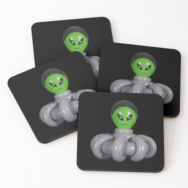 Item preview, Balloon Alien in Spaceship designed and sold by Stretch Clendennen.
