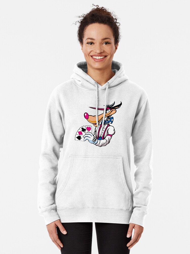 Dog Dealer Poker Cartoon | Pullover Hoodie