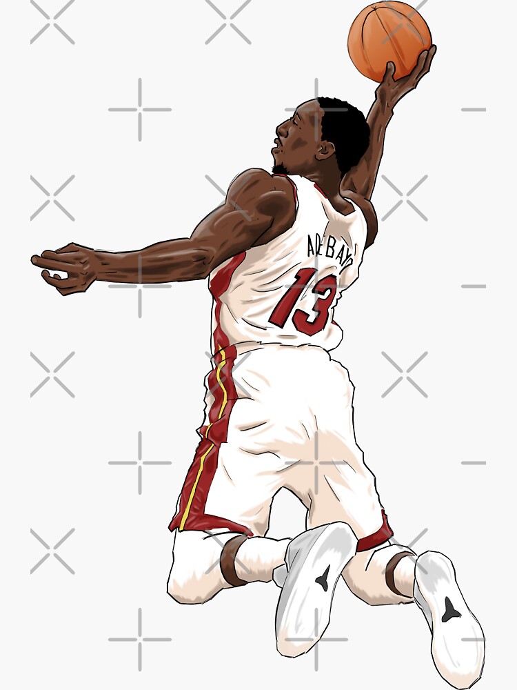 "Bam Adebayo" Sticker by ReedyVector | Redbubble