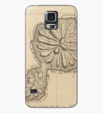 Vintage Map of Tahiti (1773) Case/Skin for Samsung Galaxy