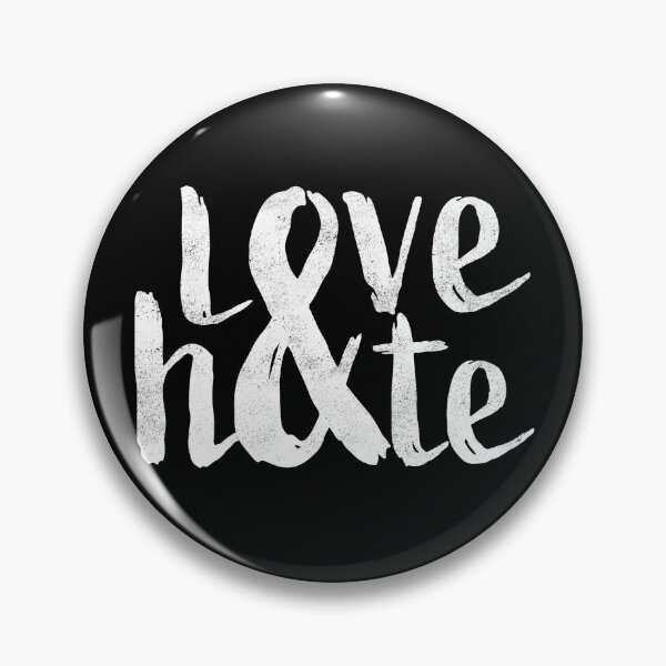Item preview, Love and hate typography designed and sold by RAWWR.