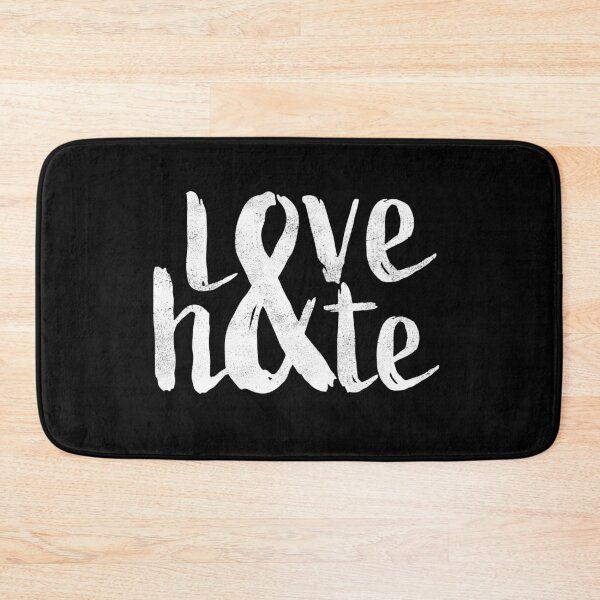 Item preview, Love and hate typography designed and sold by RAWWR.