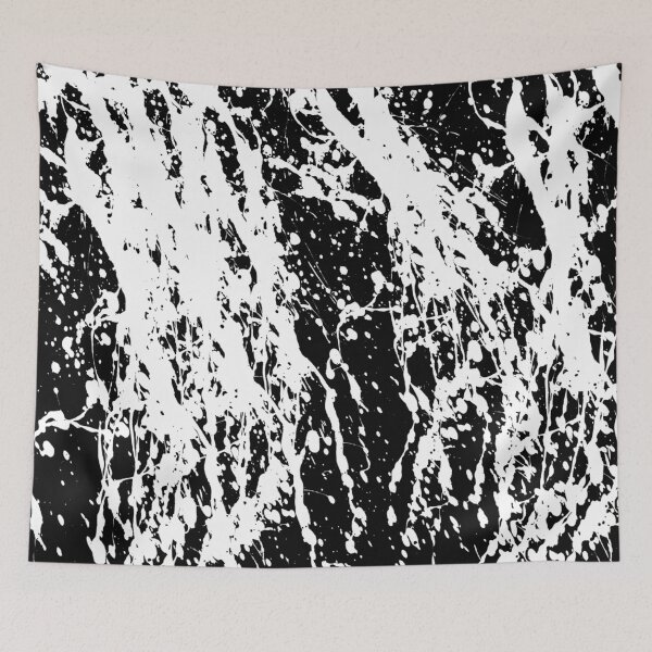 Item preview, Black and White Paint Splatter designed and sold by piedaydesigns.