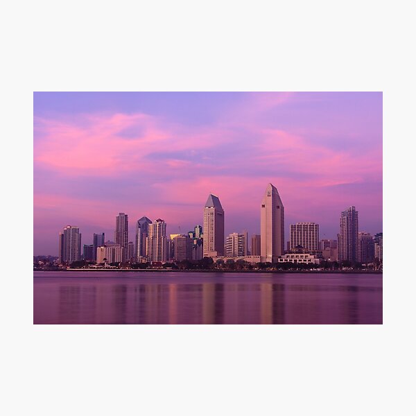 San Diego at Sunset Photographic Print