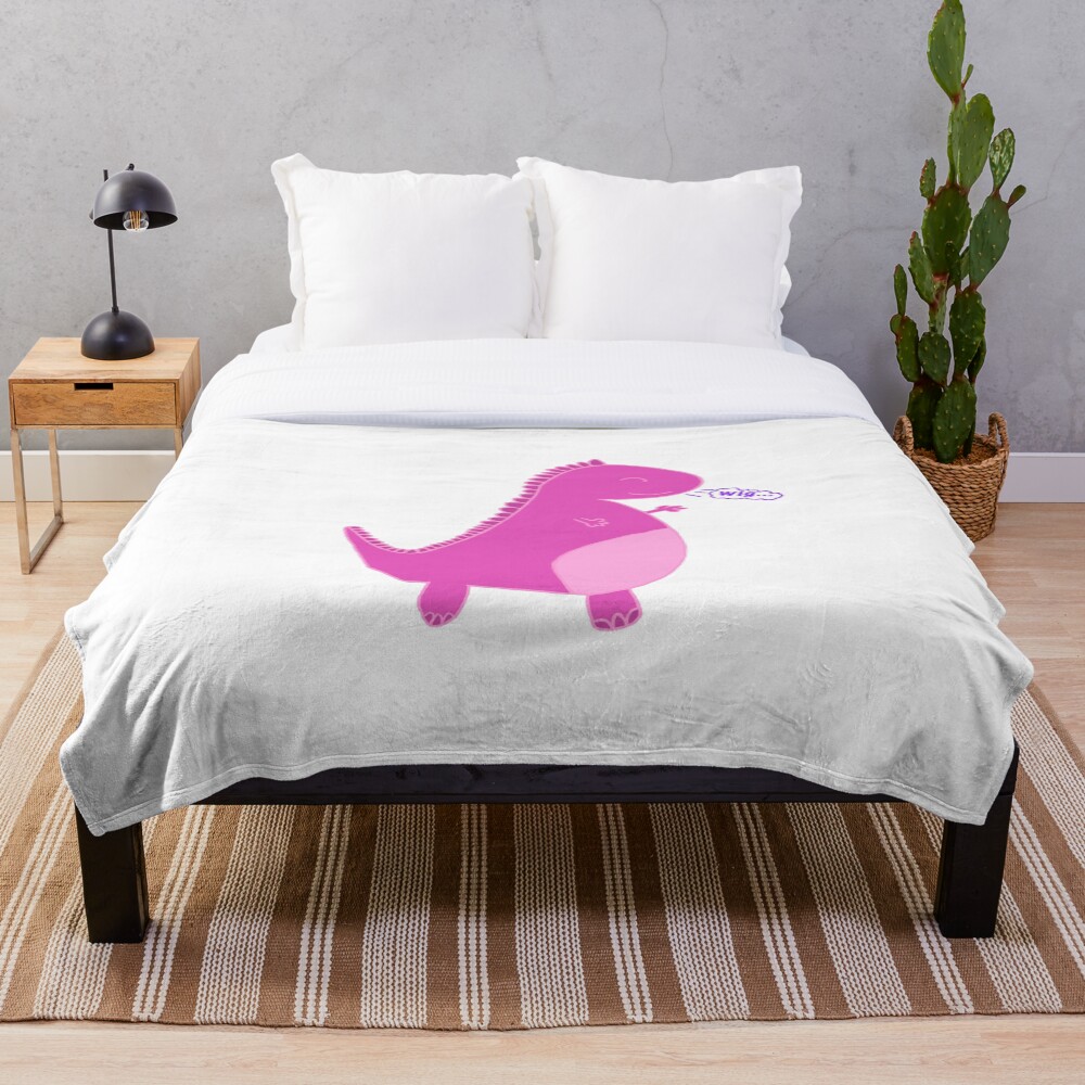pink dinosaur blanket