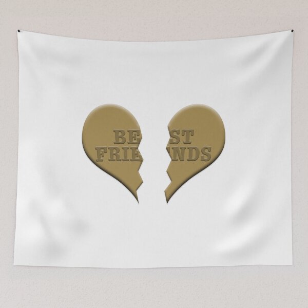 Item preview, Best Friends necklace split heart charm designed and sold by MissKris728.
