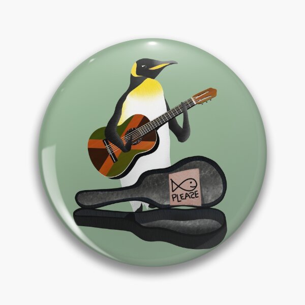 Item preview, Penguin Busking designed and sold by piedaydesigns.