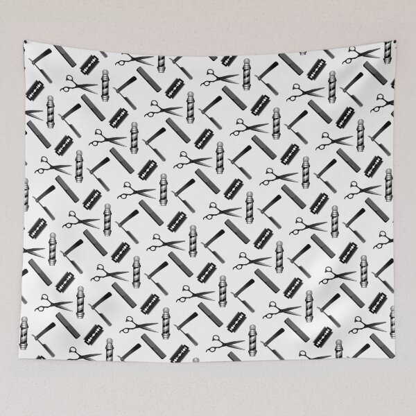 Item preview, Barbers Shop Pattern designed and sold by piedaydesigns.