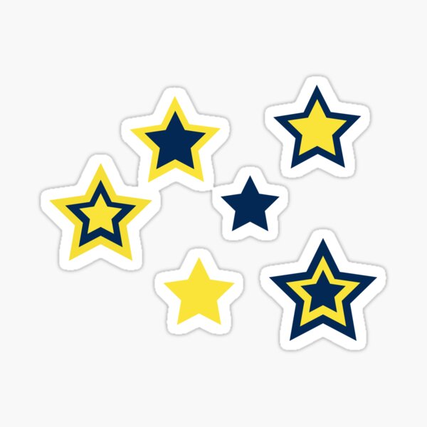 umich stars Sticker