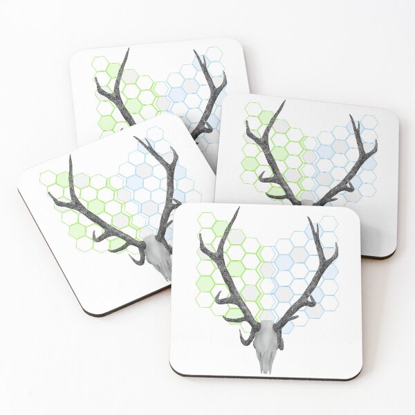 Item preview, Stag Antlers Geometric Pattern designed and sold by piedaydesigns.