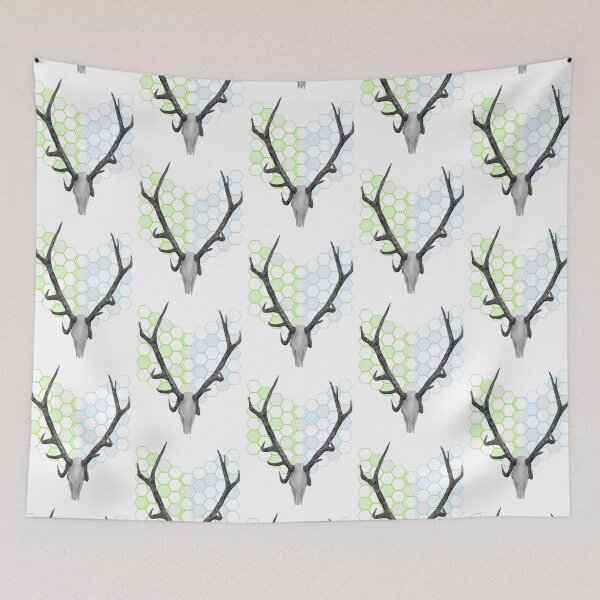 Item preview, Stag Antlers Geometric Pattern designed and sold by piedaydesigns.