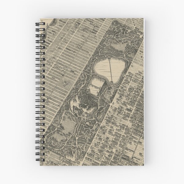 Aperçu de l'œuvre Vintage Central Park NYC Map (1879) créée et vendue par BravuraMedia.