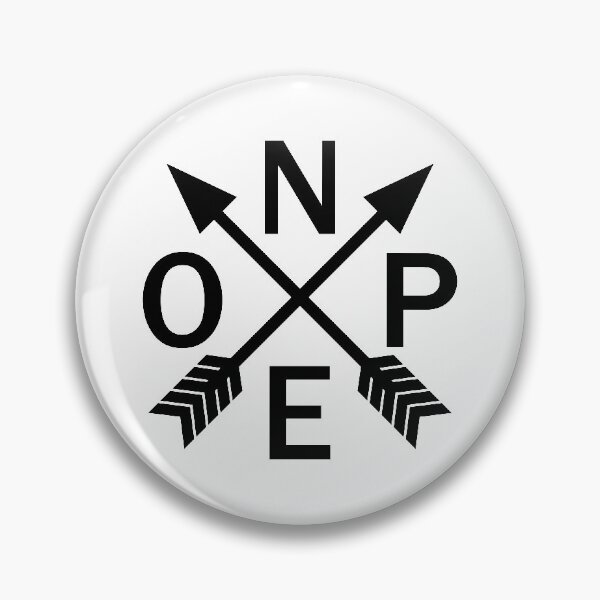 Item preview, Nope Compass designed and sold by piedaydesigns.
