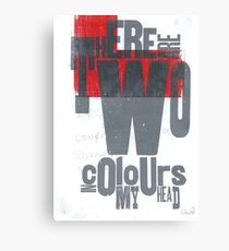 There are two colours in my head Canvas Print