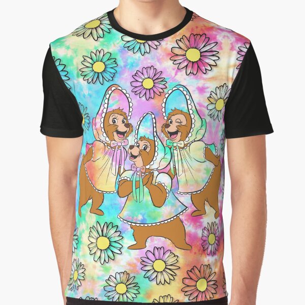 Tie Dye Sun Bonnets Graphic T-Shirt