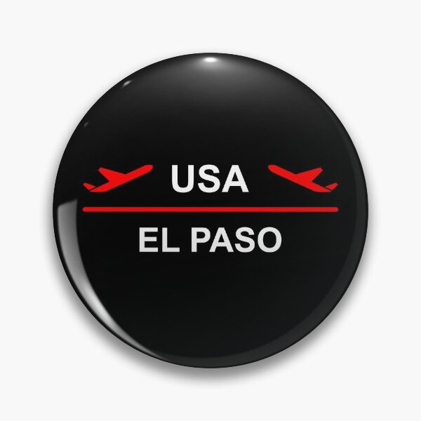 Item preview, El Paso USA Airport Plane Dark Color designed and sold by TinyStarAmerica.