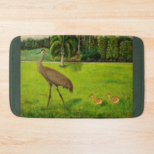 Item preview, Sandhill crane with chicks designed and sold by Zina Stromberg.