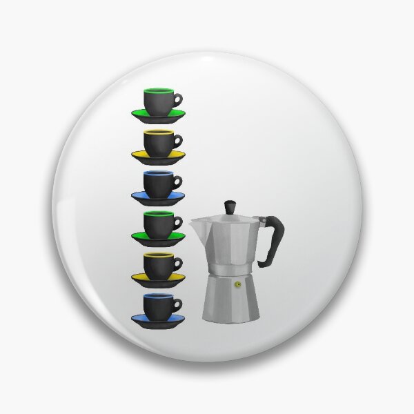 Item preview, Moka Pot Stove Top Espresso Maker designed and sold by piedaydesigns.