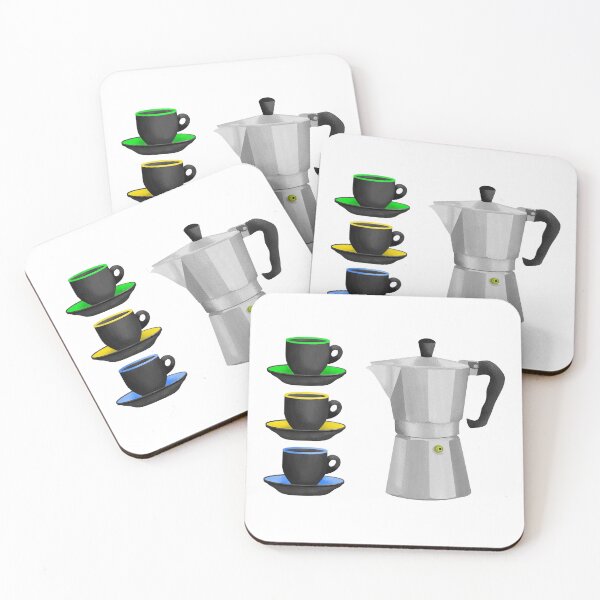Item preview, Moka Pot Stove Top Espresso Maker designed and sold by piedaydesigns.