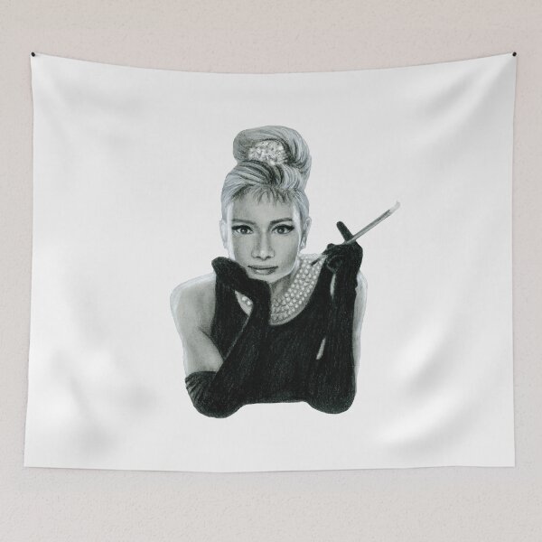 Item preview, Audrey Hepburn Charcoal Drawing designed and sold by silvana-art.