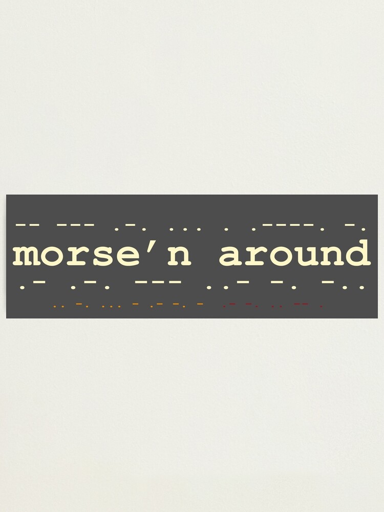 Alternate view of Morse'n Around! Photographic Print