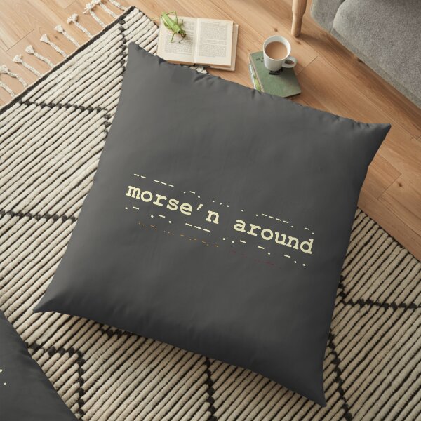 Morse'n Around! Floor Pillow