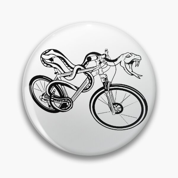 Artikelvorschau, Schlange auf einem Fahrrad entworfen und verkauft von piedaydesigns.
