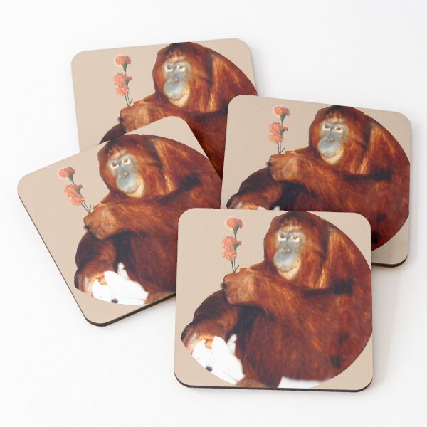 Item preview, Ape Holds Carnations designed and sold by kristalcurt.