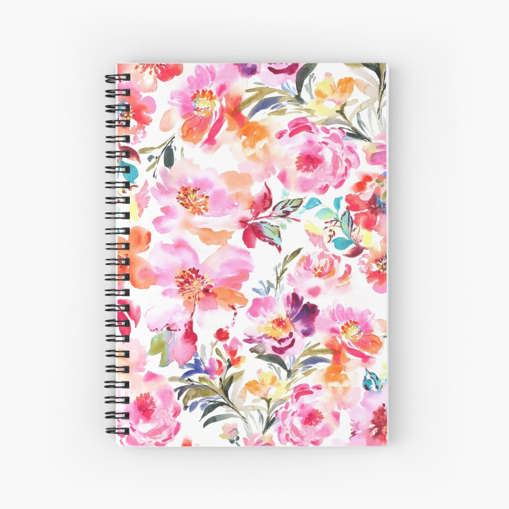 "Spring Floral" Spiral Notebook for Sale by Afair937 Redbubble
