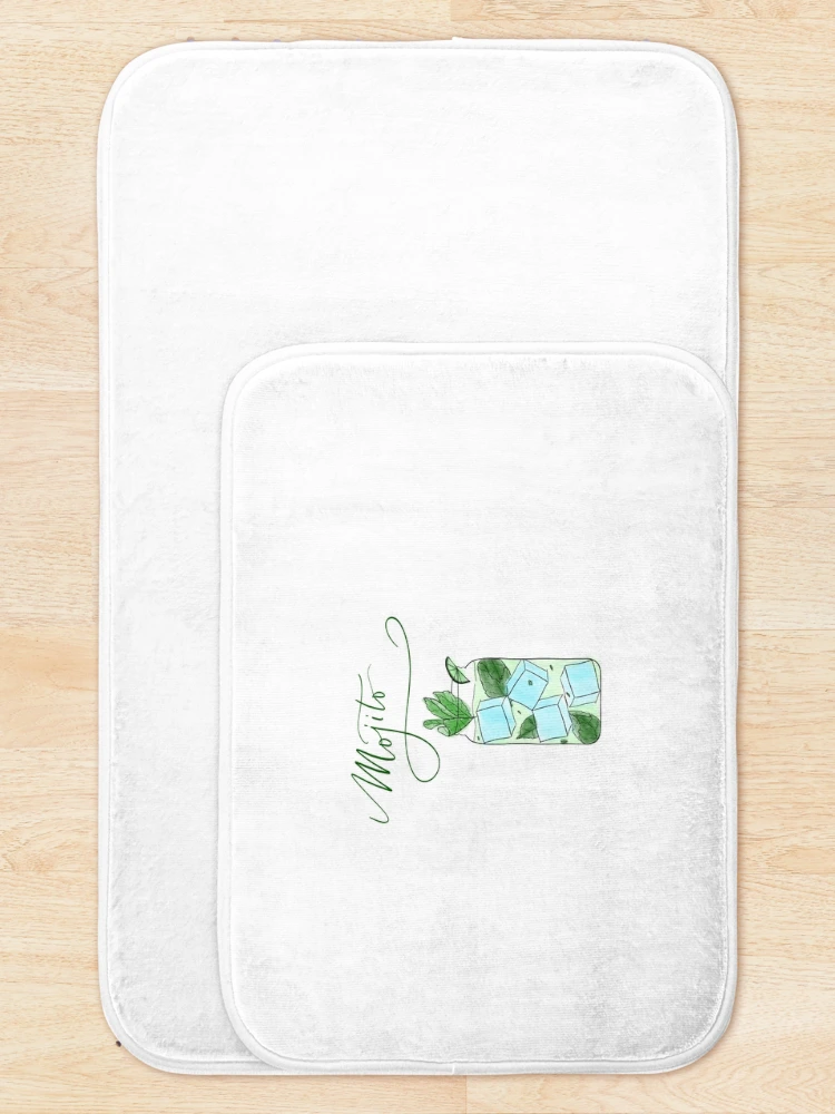 Thumbnail 5 of 6, Bath Mat, Mojito designed and sold by Rae-Rabbs.