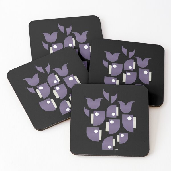 Whales and Whales Coasters (Set of 4)