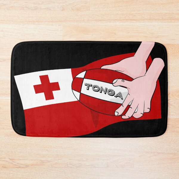 Item preview, Tonga Rugby Flag designed and sold by piedaydesigns.