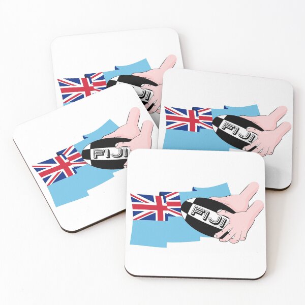 Item preview, Fiji Rugby Flag designed and sold by piedaydesigns.