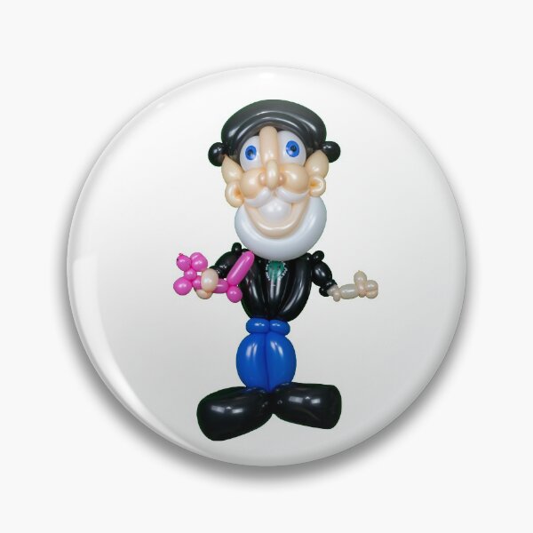Item preview, Balloon caricature of balloon artist with balloon dog designed and sold by Stretch Clendennen.