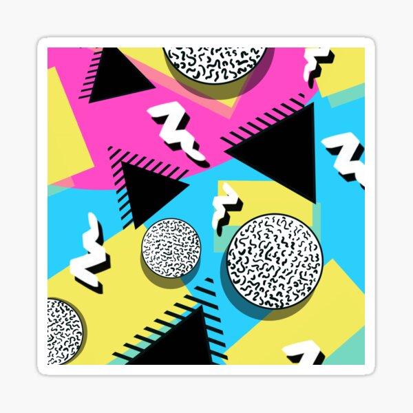 Item preview, Memphis retro triangle design designed and sold by Wenellen.