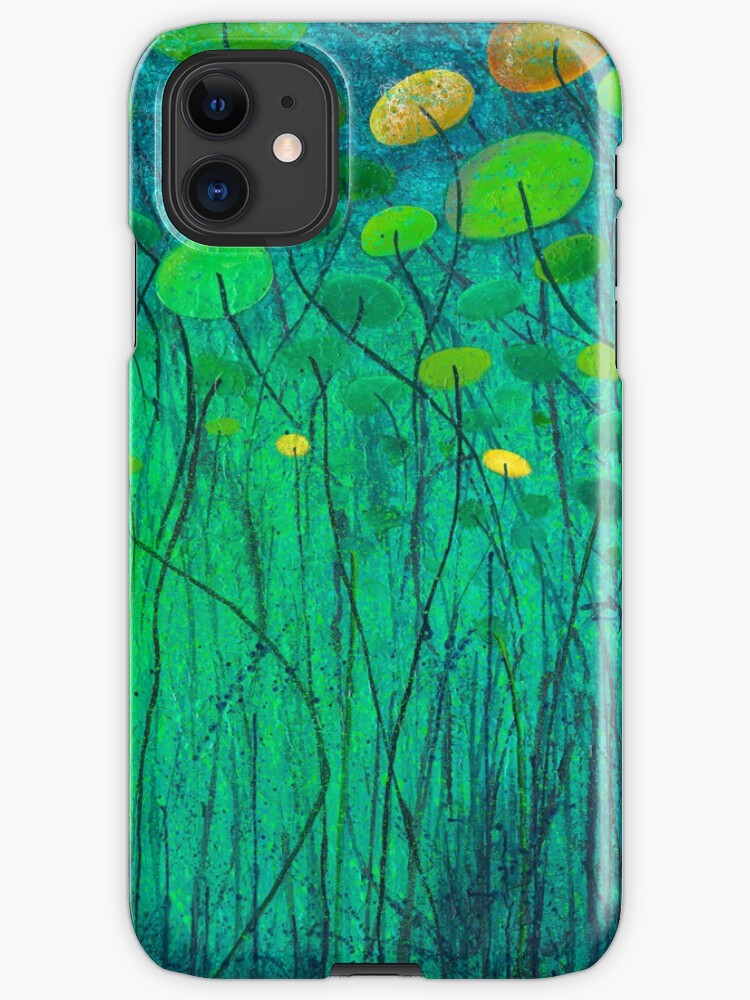 Thumbnail 1 of 4, iPhone Case, Underwater Lilies designed and sold by grimmhewitt67.