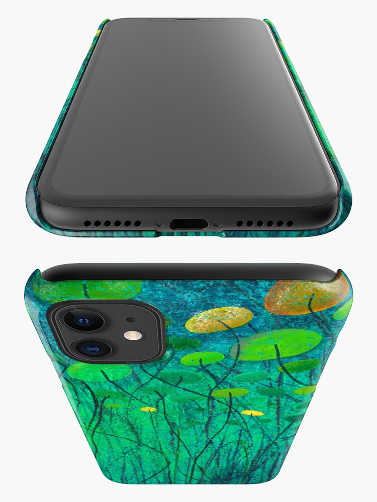Thumbnail 3 of 4, iPhone Case, Underwater Lilies designed and sold by grimmhewitt67.