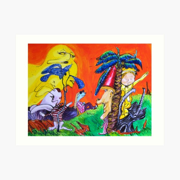 Happy Bunny Art Print